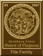 Southern Nytes Award of Elegence